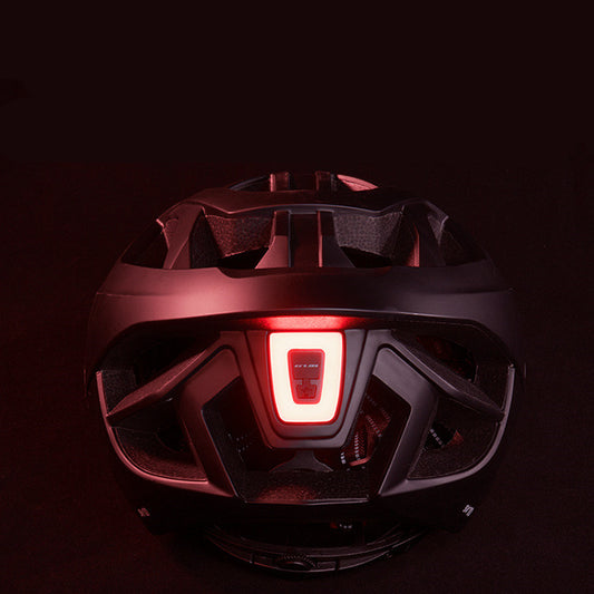 Bicycle Helmet LED Light Rechargeable Intergrally-molded Cycling Helmet Mountain Road Bike Helmet Sport Safe Hat - SuperSelect MKT