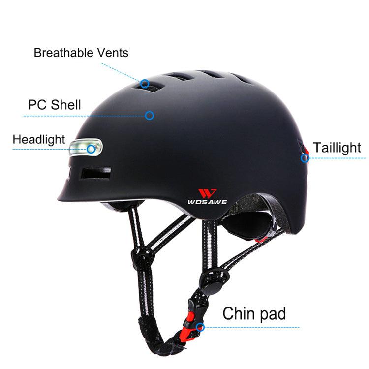 Taillight helmet Bicycle cycling helmet - SuperSelect MKT