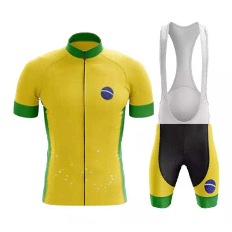 Summer Brazil Team Cycling Jersey Men's Tracksuit - SuperSelect MKT