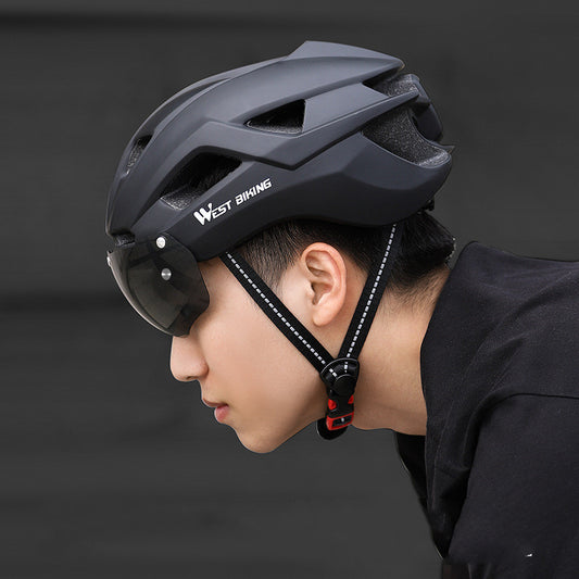 Cycling Helmet Integrated With Goggles Helmet Mountain Road Bike Helmet Equipment - SuperSelect MKT