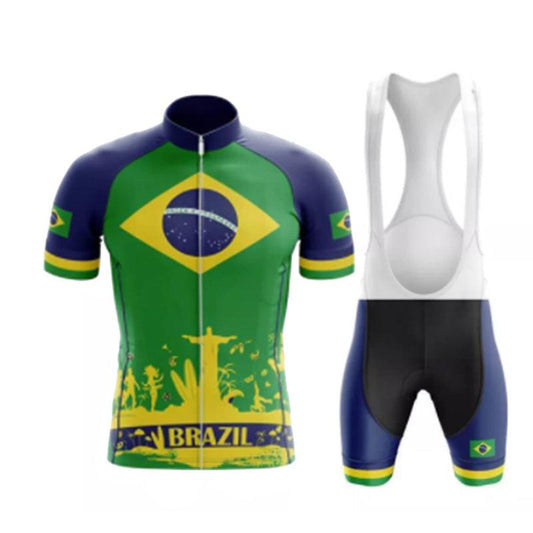 Summer Brazil Team Cycling Jersey Men's Tracksuit - SuperSelect MKT